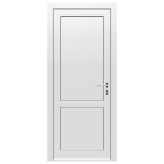 Ytterdörr i PVC 960 x 2190, Vit/Vit, 55 kg