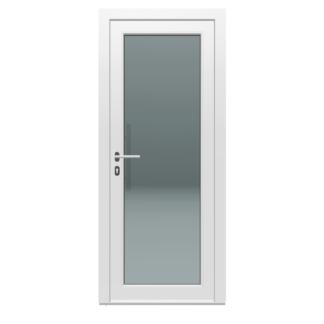 Ytterdörr i PVC 900 x 2100, Vit/Vit, 67 kg